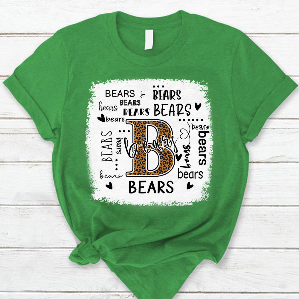 Bears Leopard Teacher T-Shirt