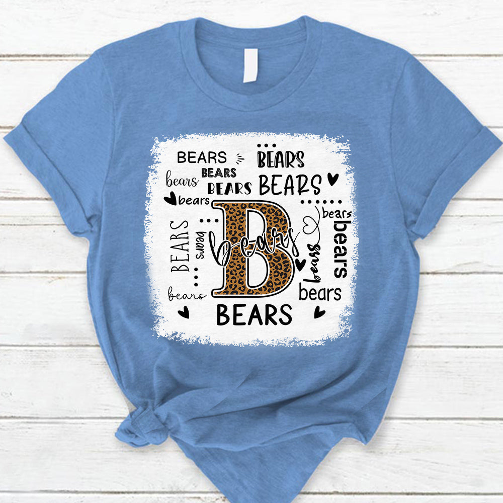 Bears Leopard Teacher T-Shirt