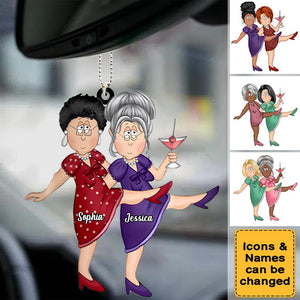 Personalized Friends/Besties/Twins/Sisters Car Hanging Ornament