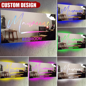 Personalised Name Mirror - Light Up Mirror