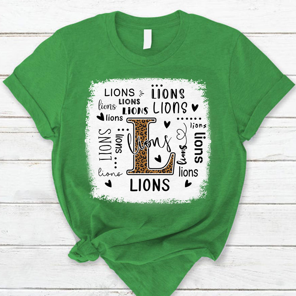 Lions Leopard Teacher T-Shirt