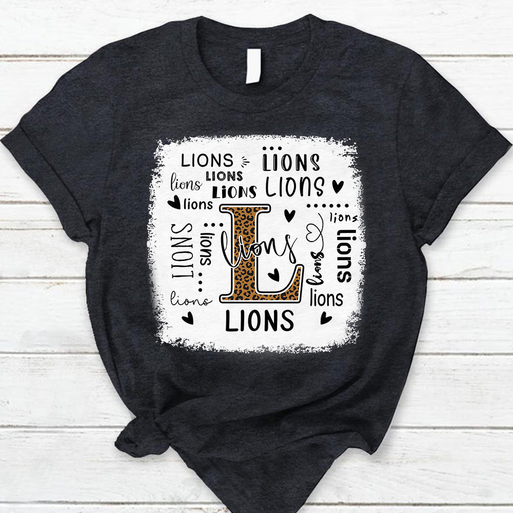 Lions Leopard Teacher T-Shirt