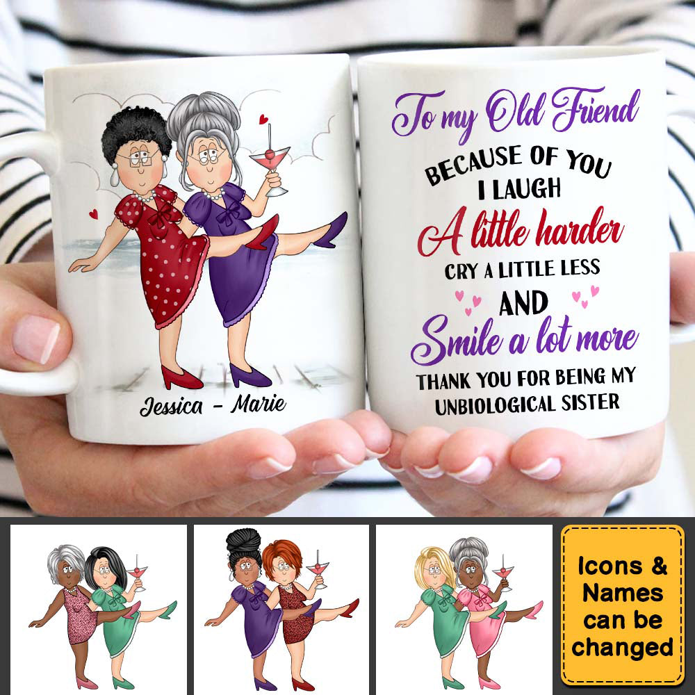 Personalized Friends/Besties/Twins/Sisters Mug