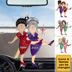 Personalized Friends/Besties/Twins/Sisters Car Hanging Ornament