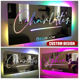 Personalised Name Mirror - Light Up Mirror