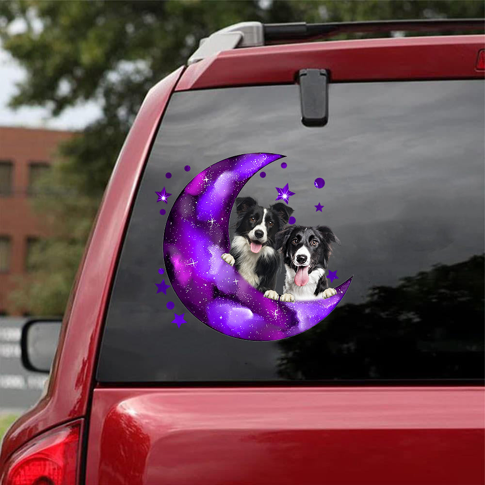 Border Collie I Love You To The Moon Decal