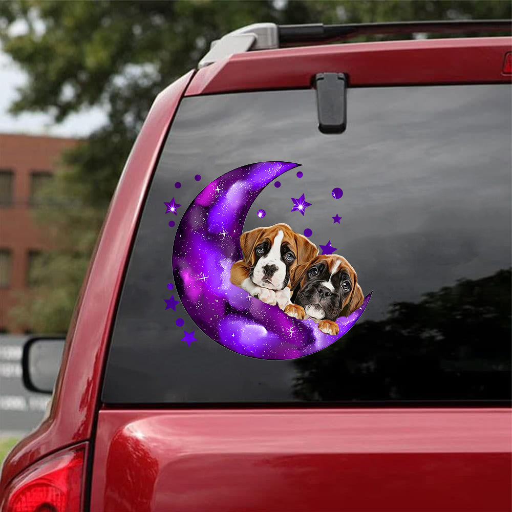 Boxer I Love You To The Moon Decal