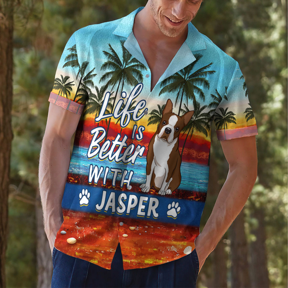 Life Is Better With Dog - Personalized Custom Hawaiian Shirt