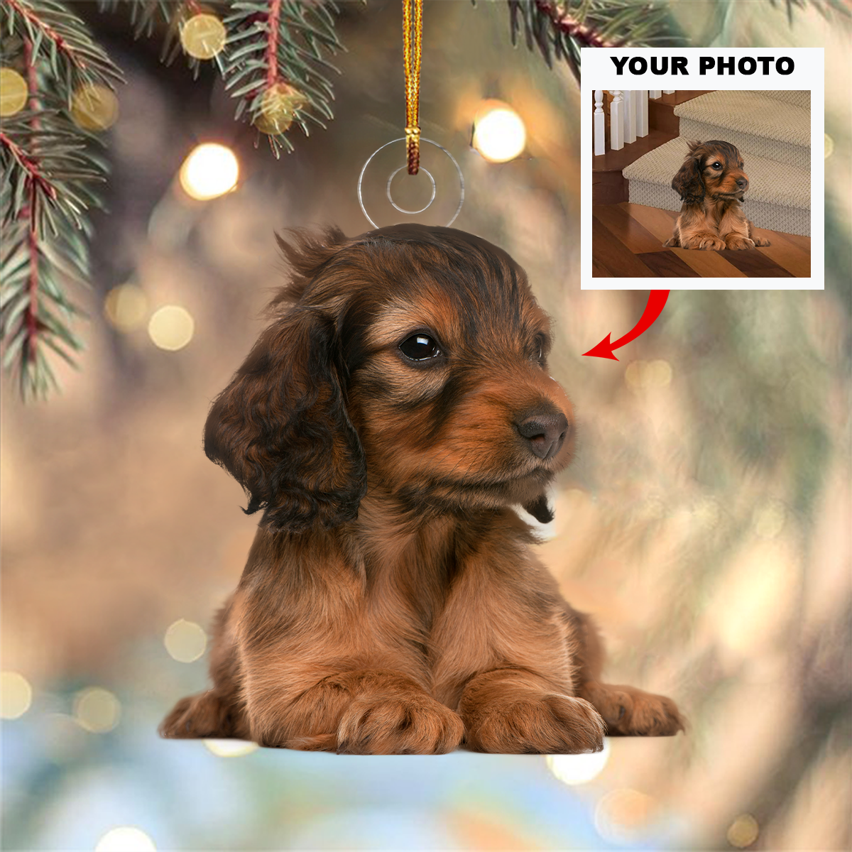 Personalized Upload Photo Pet Christmas Ornament