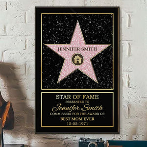 Star Of Fame Custom Poster Gift For Family