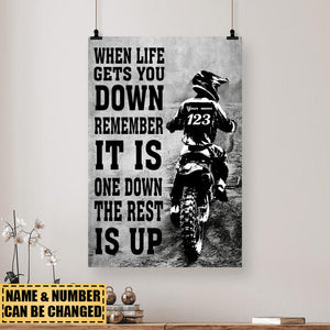 When Life Gets You Down - Personalized Poster
