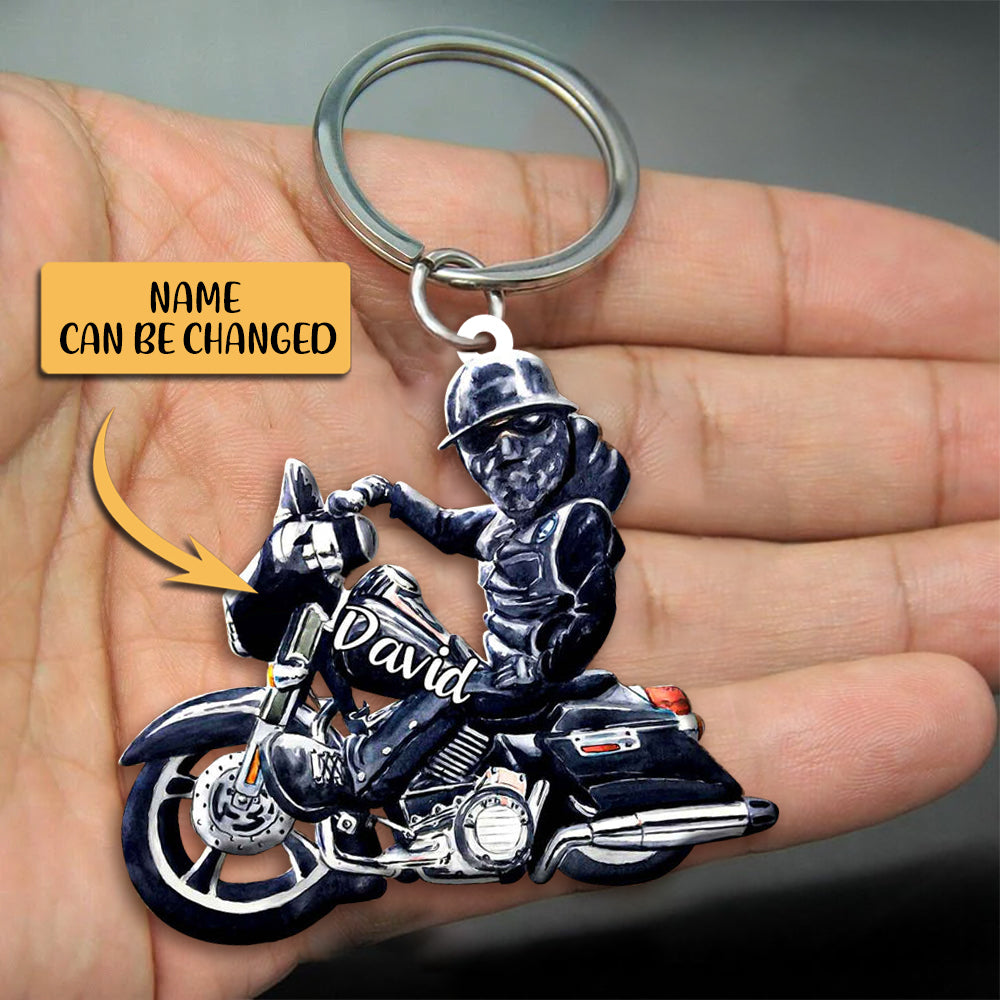 Personalized Motorbike Acrylic Keychain