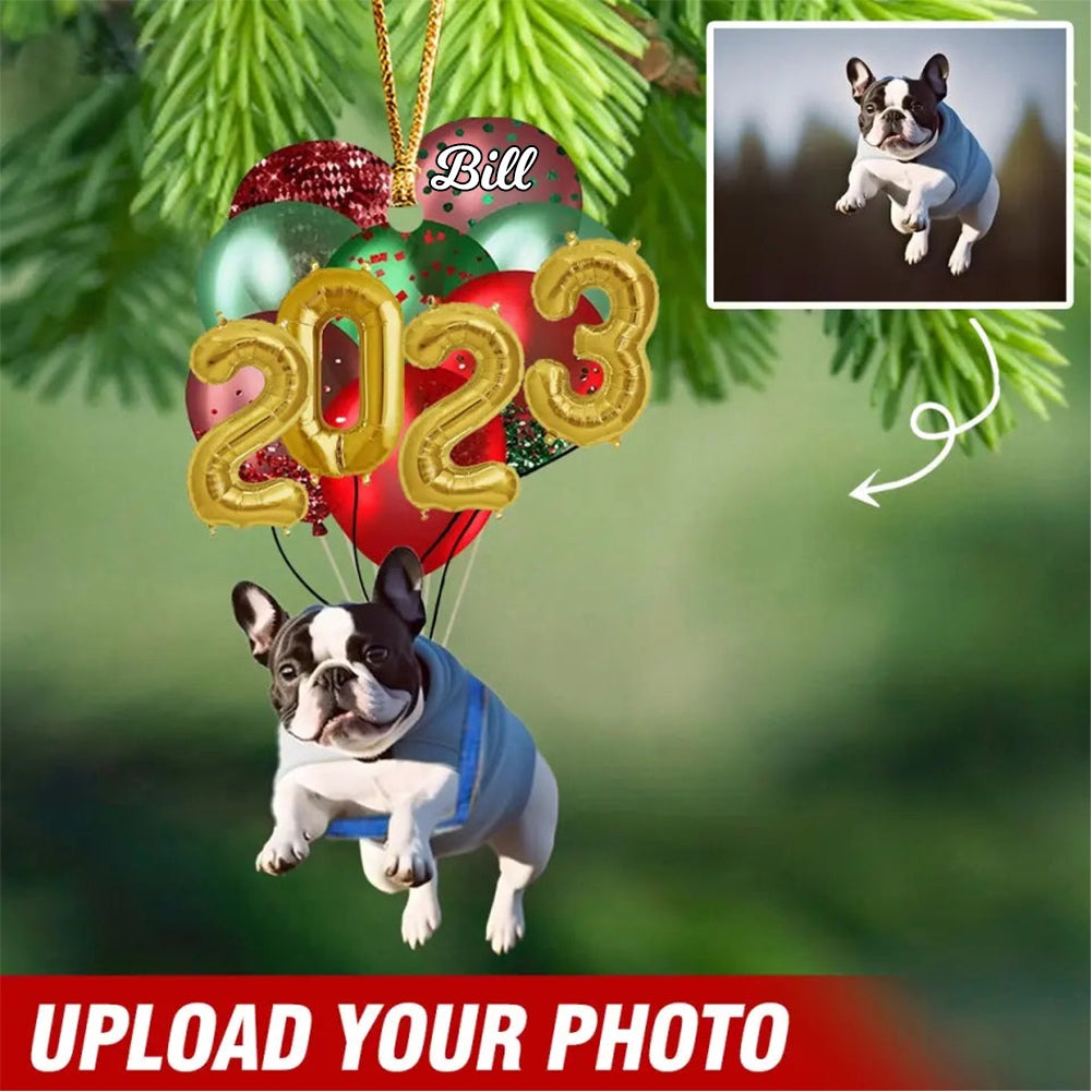 Personalized Upload Your Dog Photo Dog Hanging Balloons Acrylic Ornament