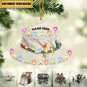Fishing Gear Personalized Christmas Ornament, Gift For Fishing Lovers
