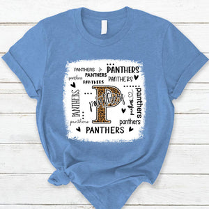 Panthers Leopard Teacher T-Shirt