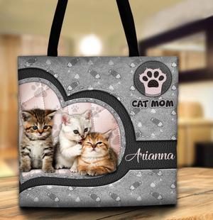 Personalized Cat All Over Tote Bag