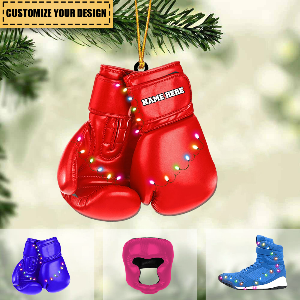 Boxing Set Personalized Christmas Ornament Gift For Boxing Lovers