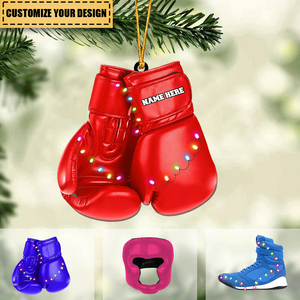 Boxing Set Personalized Christmas Ornament Gift For Boxing Lovers