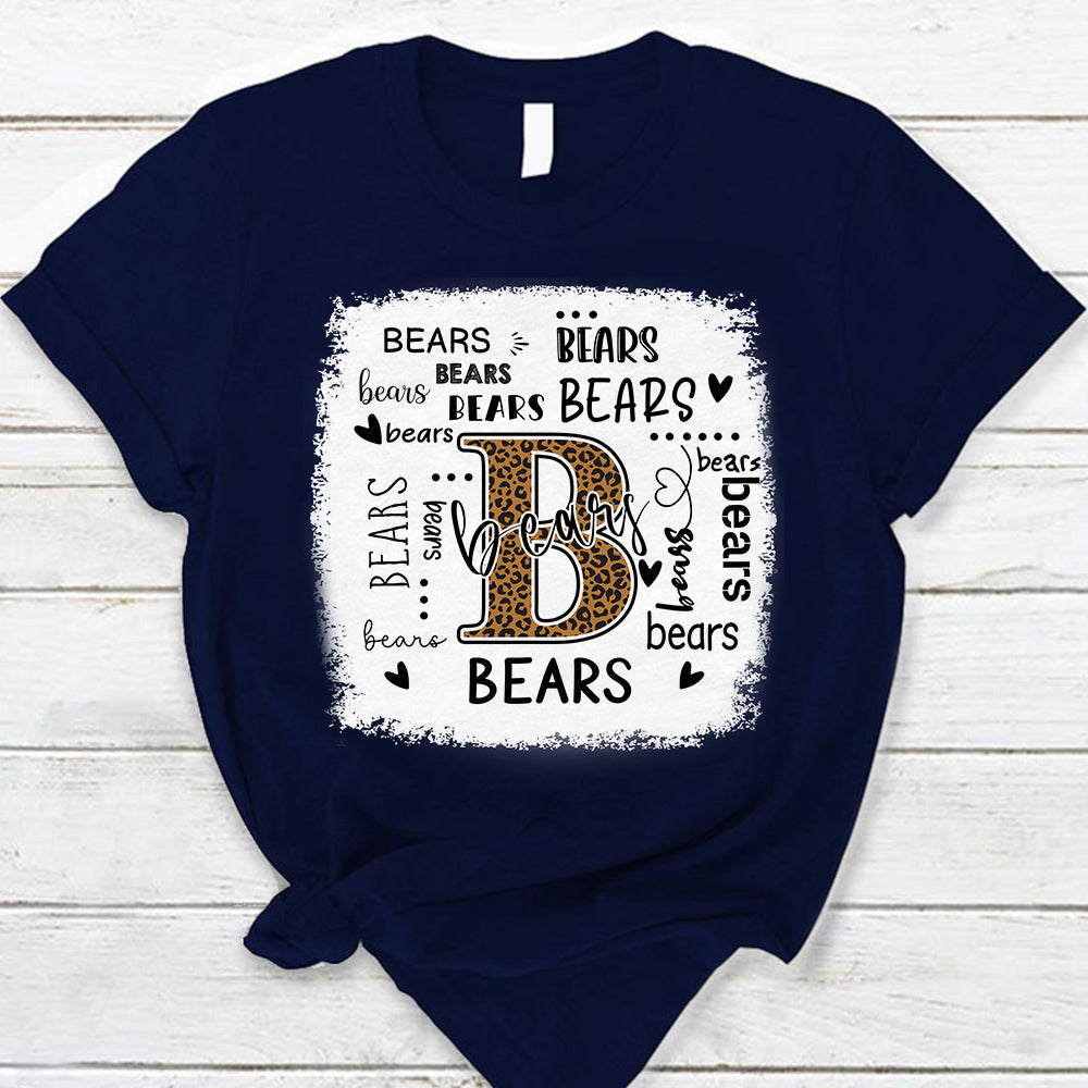 Bears Leopard Teacher T-Shirt