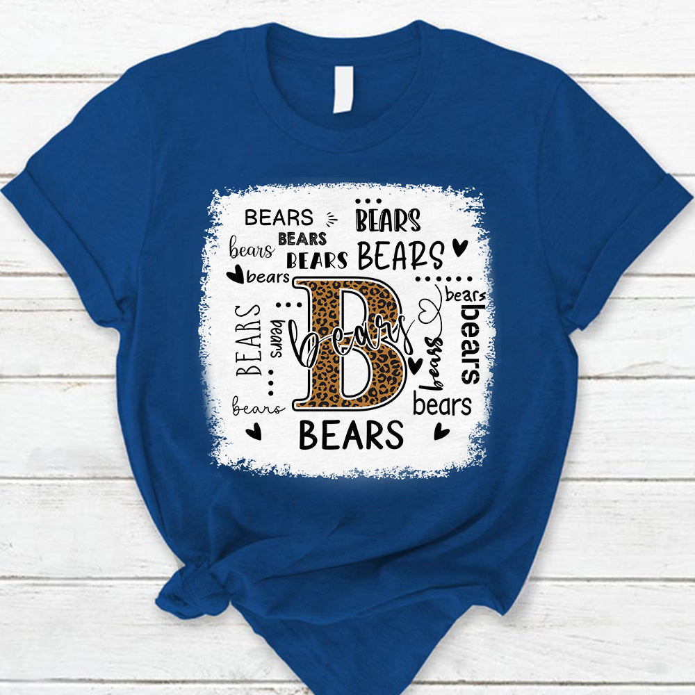 Bears Leopard Teacher T-Shirt