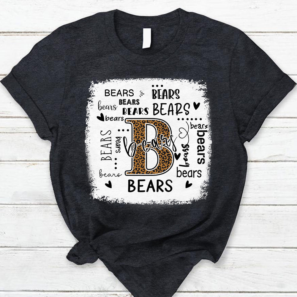 Bears Leopard Teacher T-Shirt