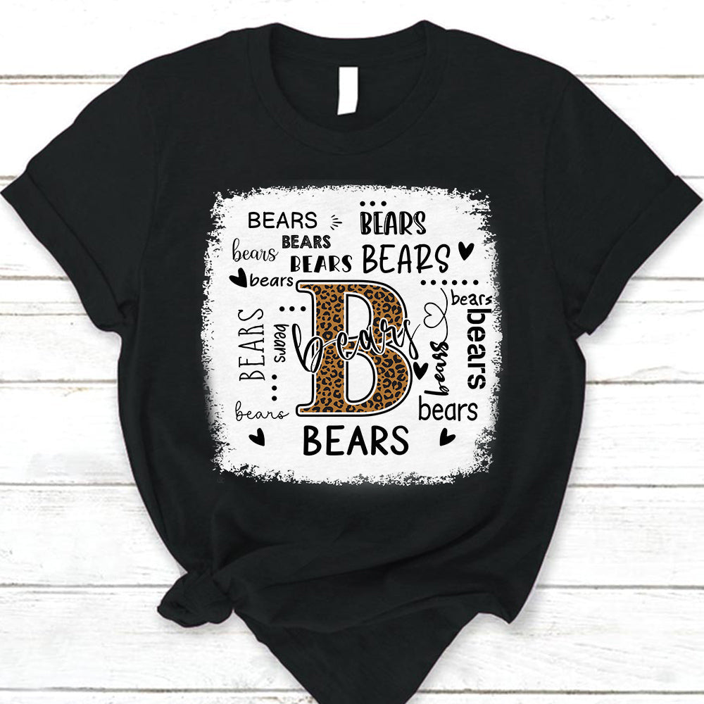 Bears Leopard Teacher T-Shirt