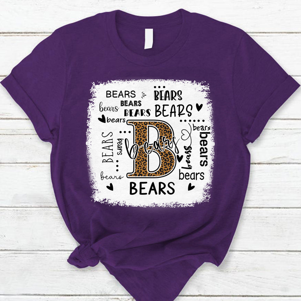 Bears Leopard Teacher T-Shirt