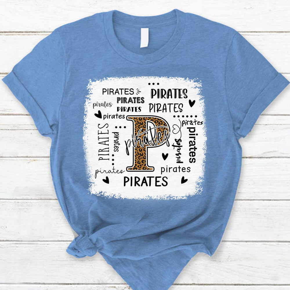 Pirates Leopard Teacher T-Shirt
