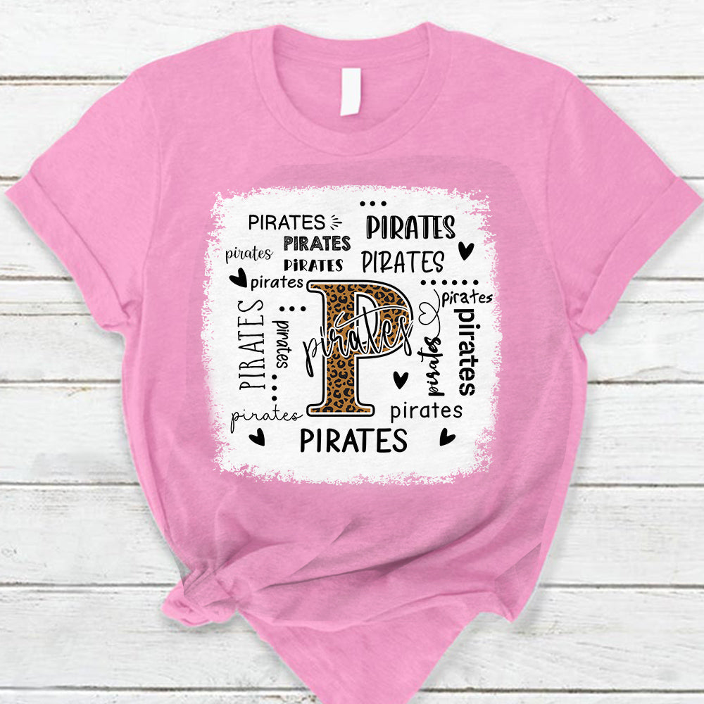 Pirates Leopard Teacher T-Shirt