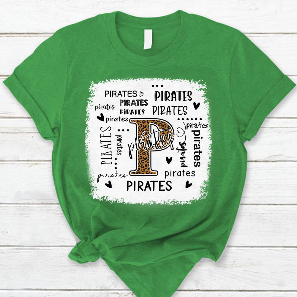 Pirates Leopard Teacher T-Shirt