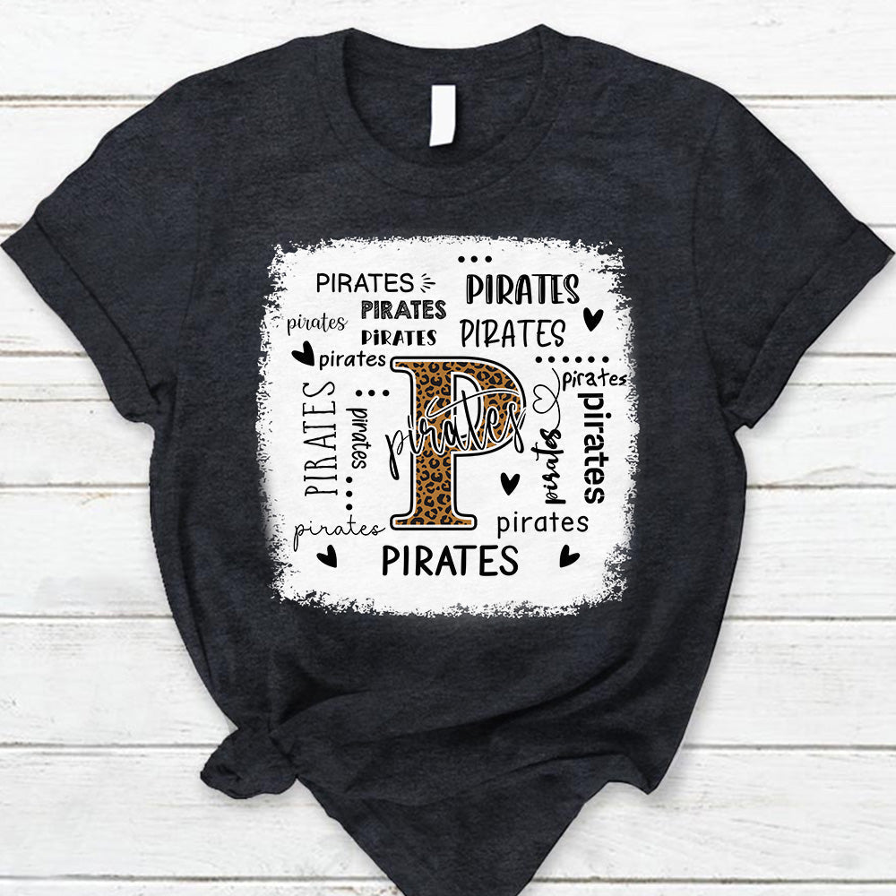 Pirates Leopard Teacher T-Shirt