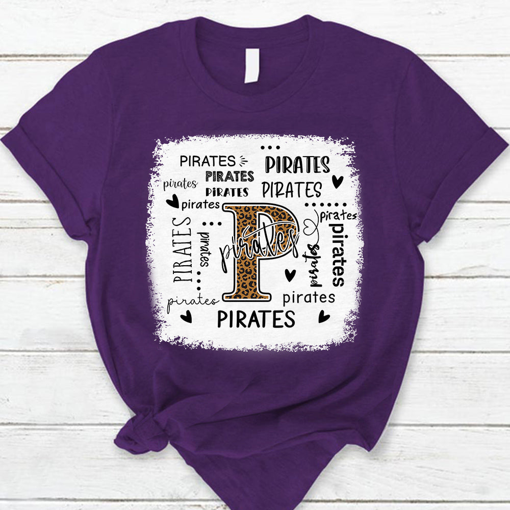 Pirates Leopard Teacher T-Shirt