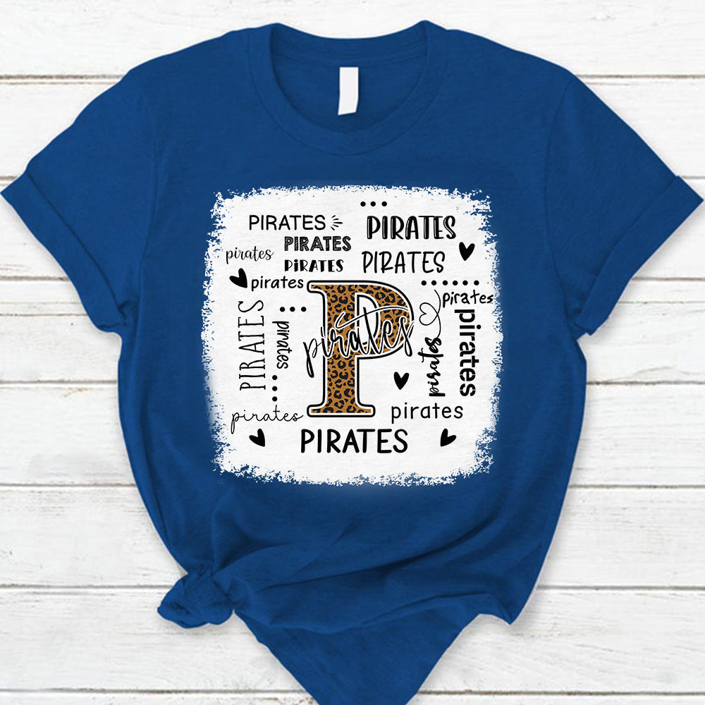 Pirates Leopard Teacher T-Shirt
