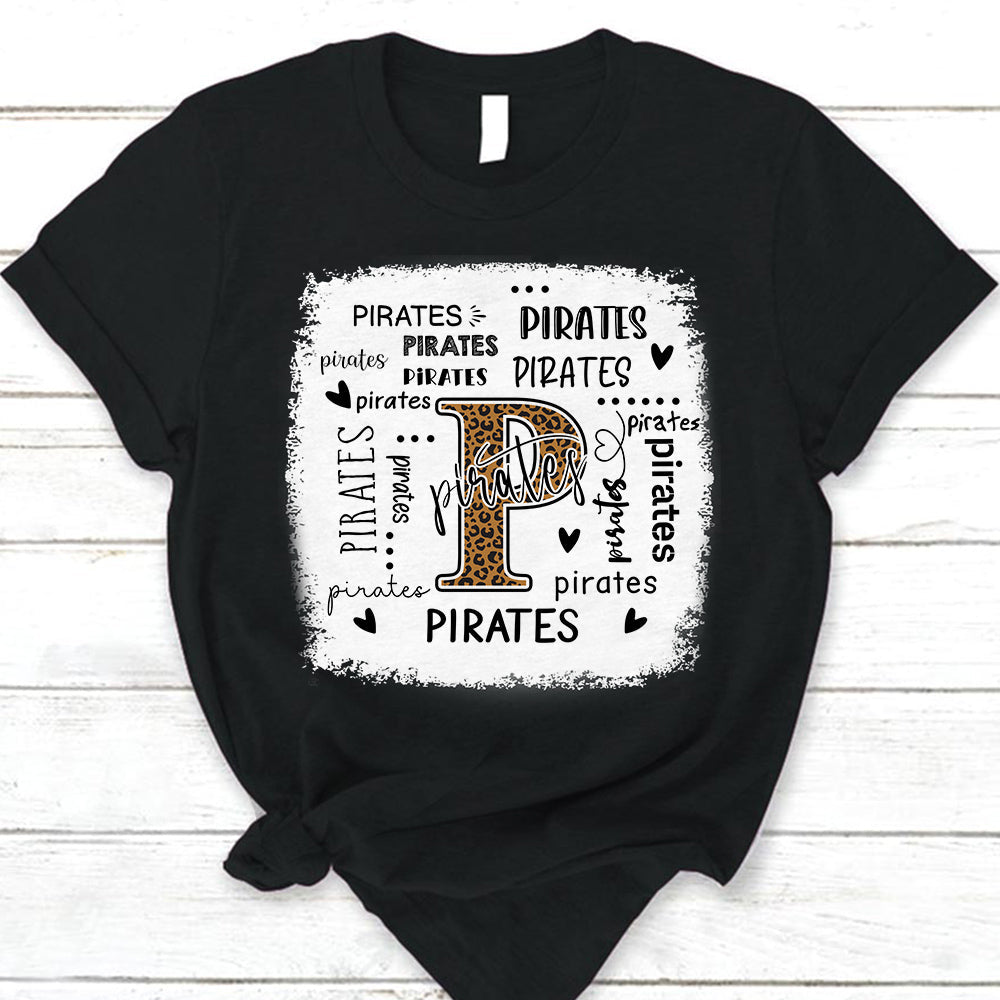 Pirates Leopard Teacher T-Shirt