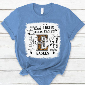 Eagles Leopard Teacher T-Shirt