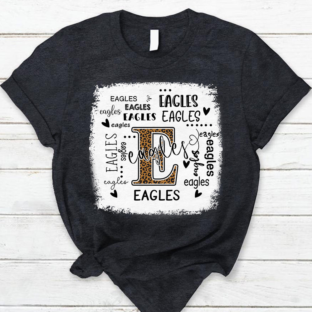 Eagles Leopard Teacher T-Shirt